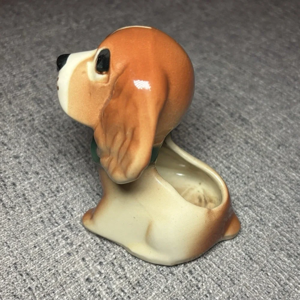 VTG MCM Shawnee Pottery Sad Puppy Dog Planter Ceramic kitschy Decor‎ 1950/60s